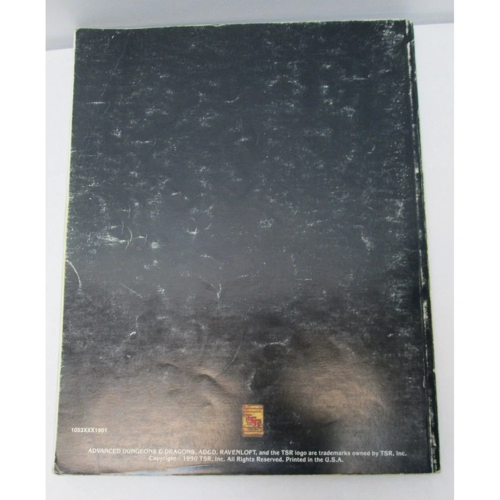 Dungeons and Dragons Advanced D&D 2E 2nd Ed. Ravenloft Realm of Terror Book ONLY